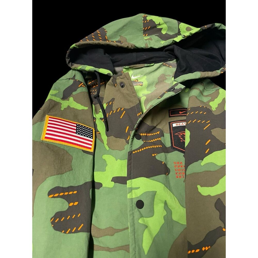 Nike Oregon Beavers Salute to Service On-Field Windbreaker Jacket Mens S‎